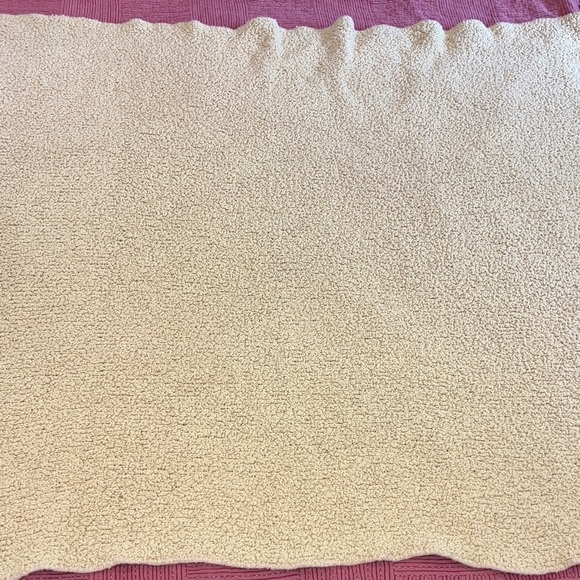 J. Jill Textured light Dijon mustard yellow Throw with wool trim - Picture 5 of 10